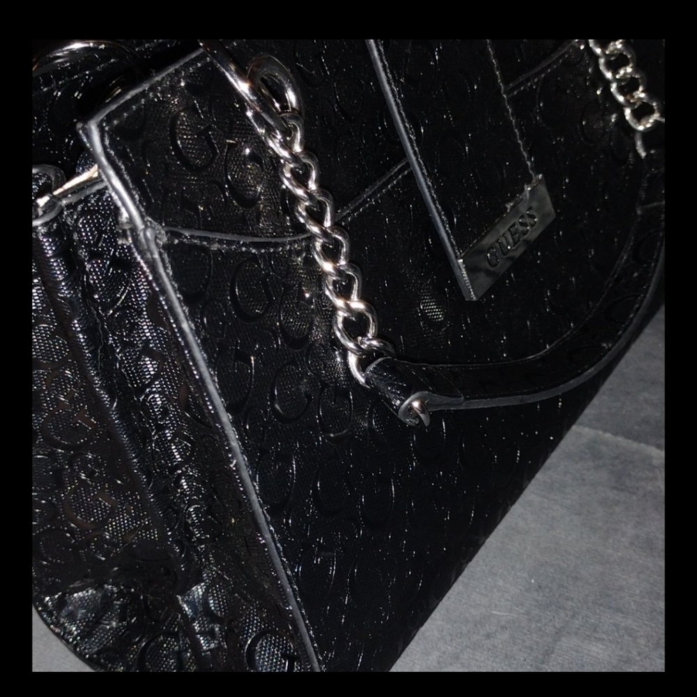 COPY - BRAND NEW! Classy Medium Black Guess Tote Handbag Satchel Purse (Free sh…